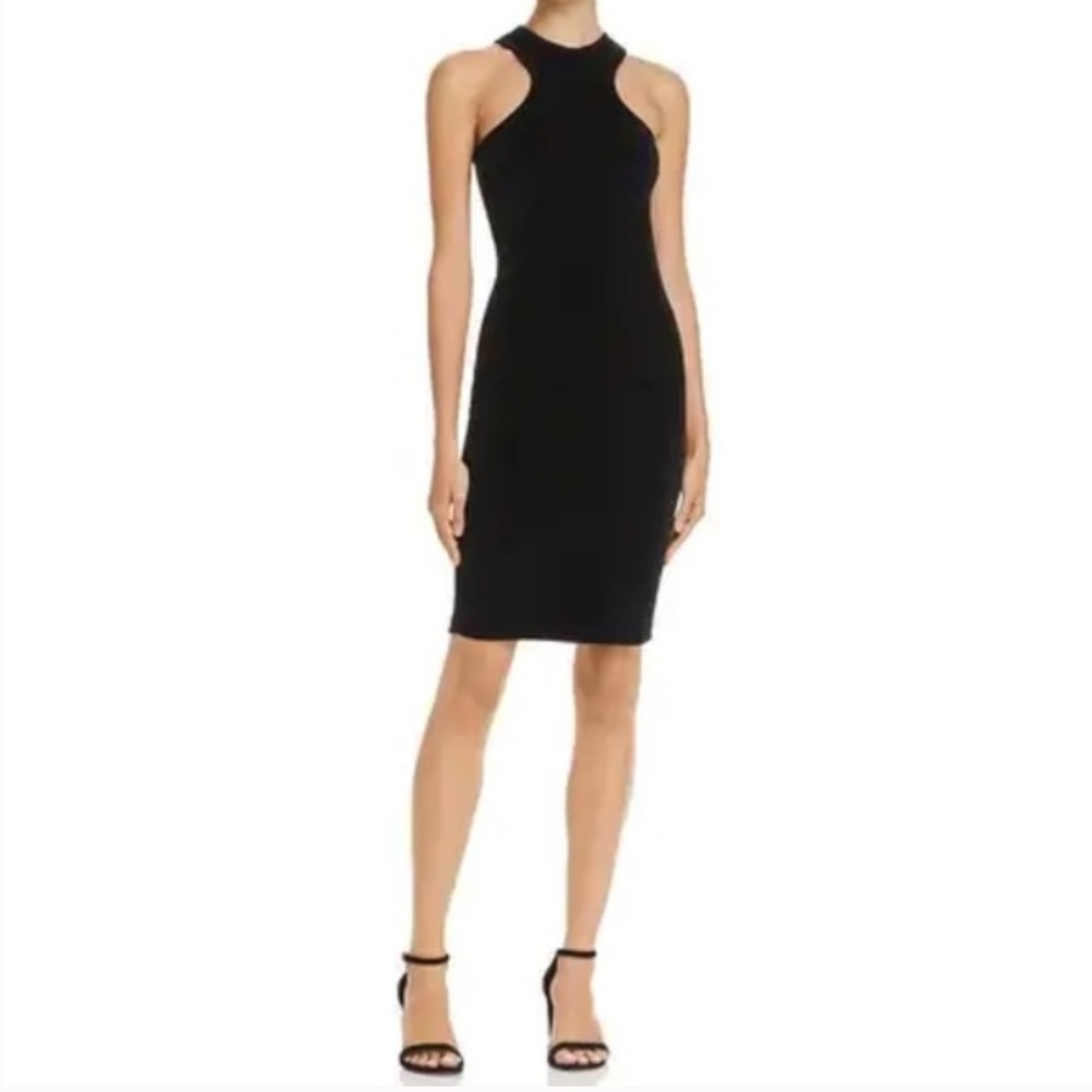 T Alexander Wang Velvet Racerback Dress Black
